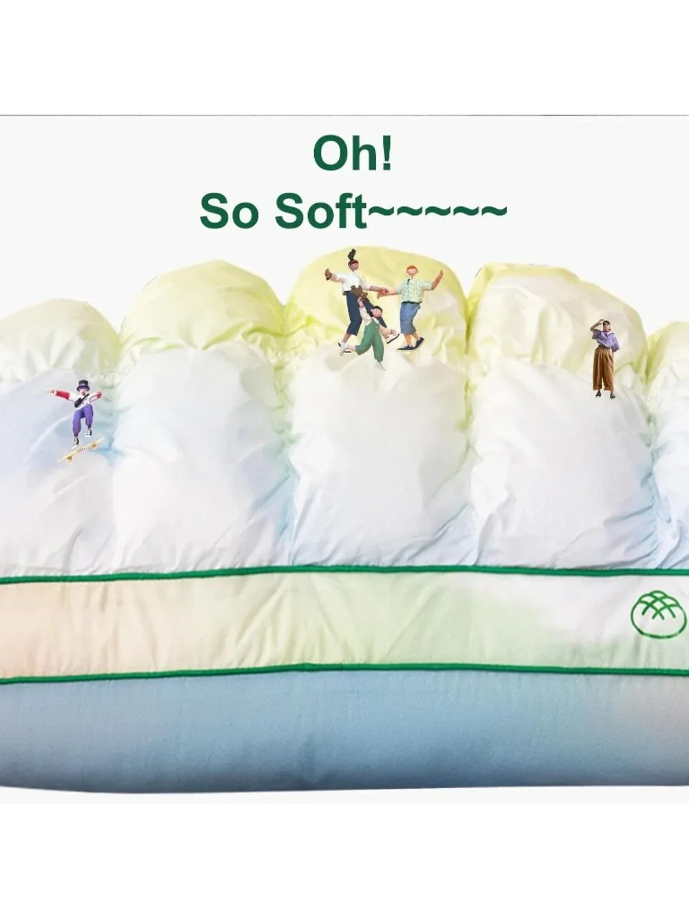 〽️Fluffy Support Bed Pillow Queen Size Rainbow Luxury Hotel Quality Pillow New
